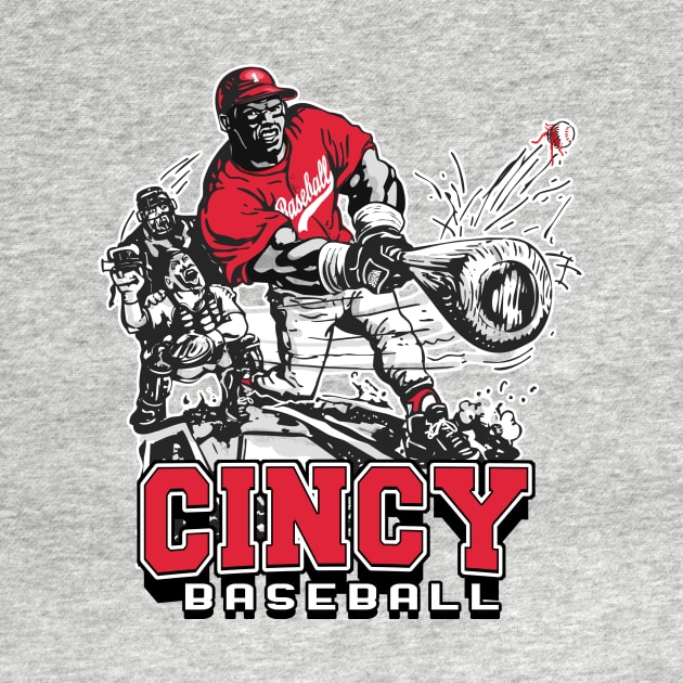 Cincy Big Stick Baseball by MudgeSportswear